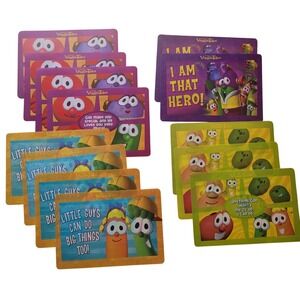 VeggieTales Plastic Placemats Lot 14 Bob Larry Junior Big Idea